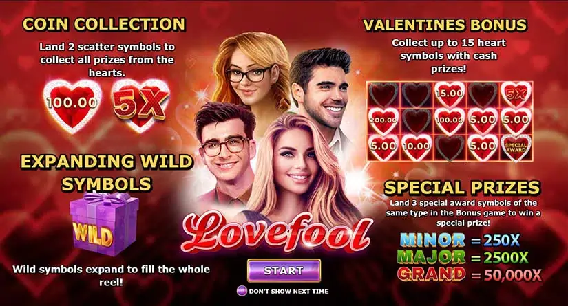 Lovefool slot screenshot 1