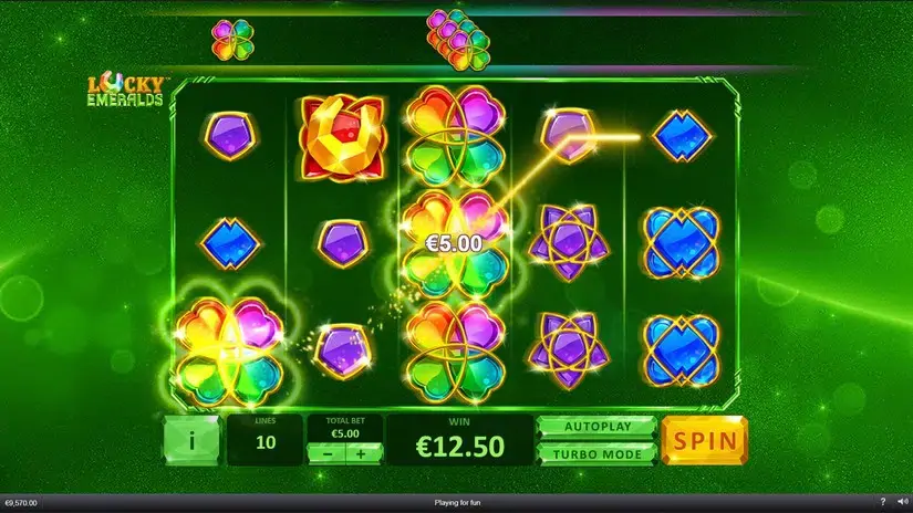 Lucky Emeralds slot screenshot 4