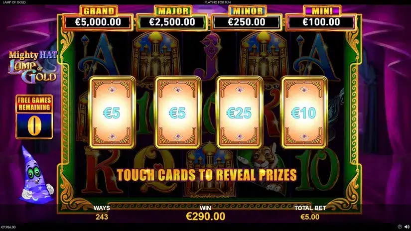 Mighty Hat Lamp Of Gold slot screenshot 6