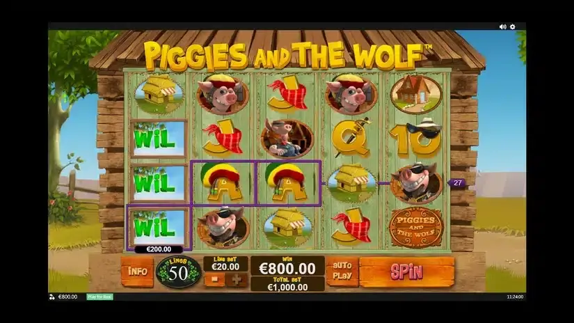 Piggies and The Wolf slot screenshot 1