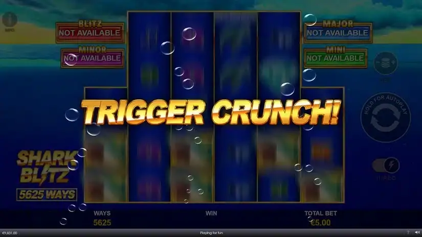 Shark Blitz slot screenshot 3