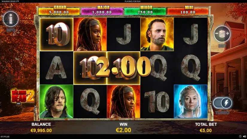 The Walking Dead 2 slot screenshot 2