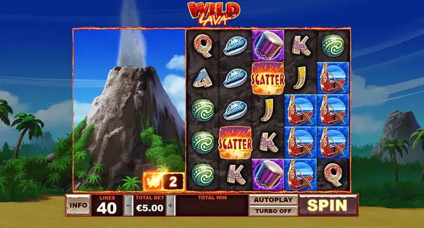 Wild Lava slot screenshot 3