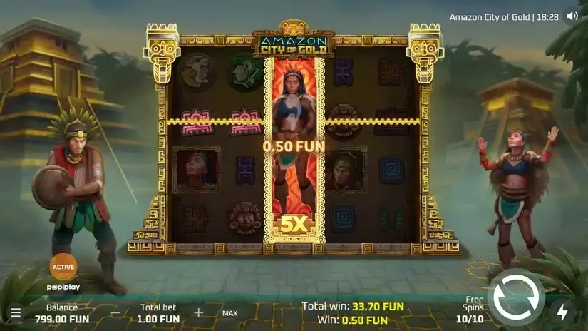 Amazon City Of Gold slot screenshot 