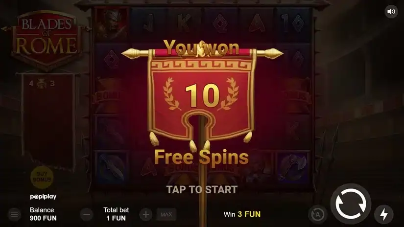 Blades of Rome slot screenshot 3