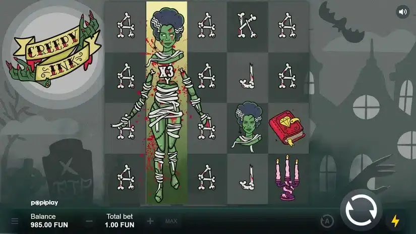 Creepy Ink slot screenshot 2