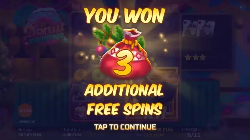 Detective Donut Christmas slot screenshot 5