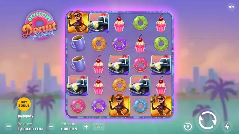 Detective Donut Kickback slot screenshot 1