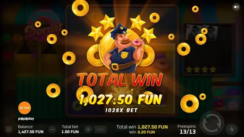 Detective Donut slot screenshot 