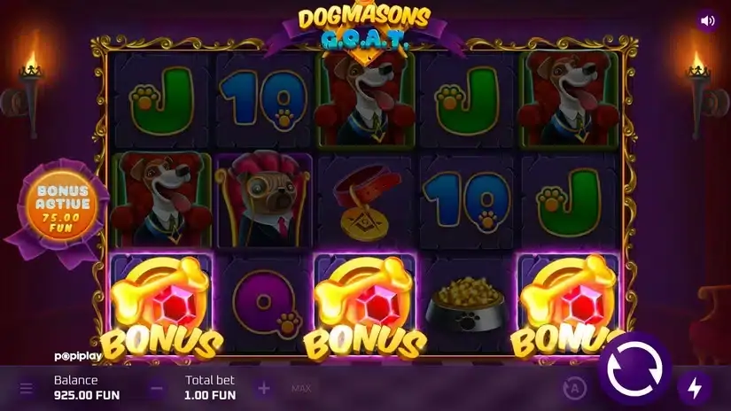 Dogmasons GOAT slot screenshot 2