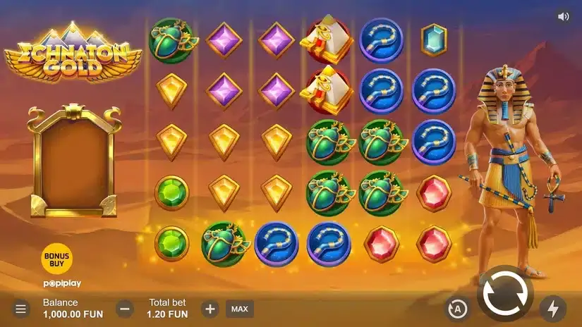 Echnaton Gold slot screenshot 1