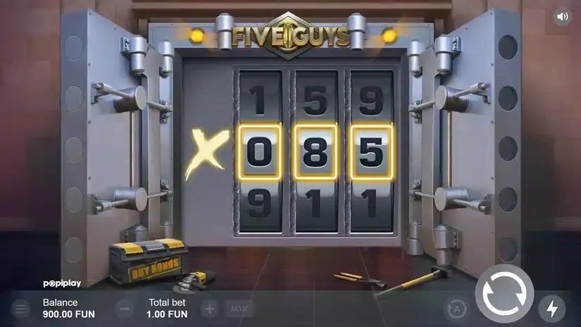 Five Guys slot screenshot 3