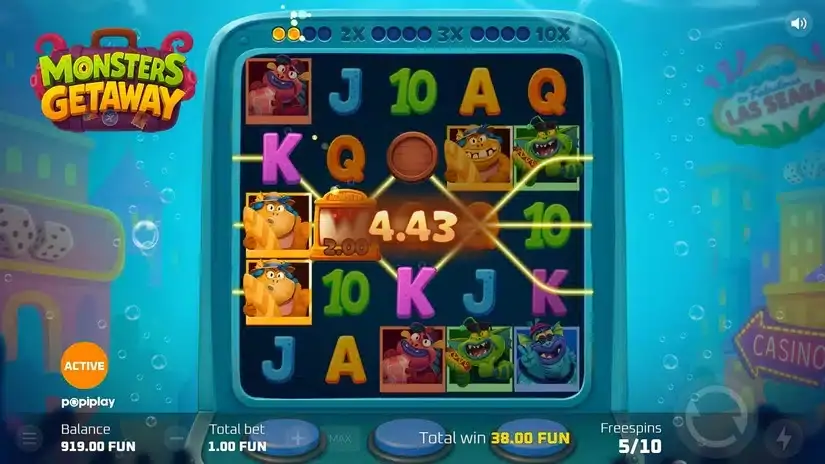 Monsters Getaway slot screenshot 4