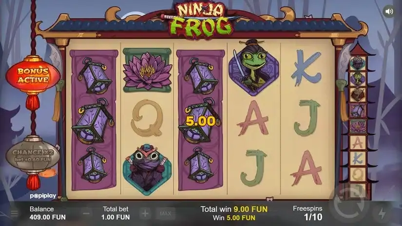 Ninja Frog slot screenshot 4