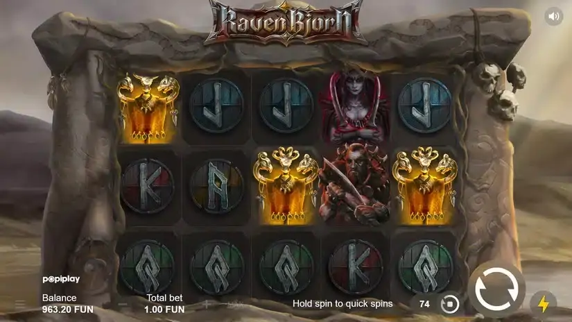 Raven Bjorn slot screenshot 4