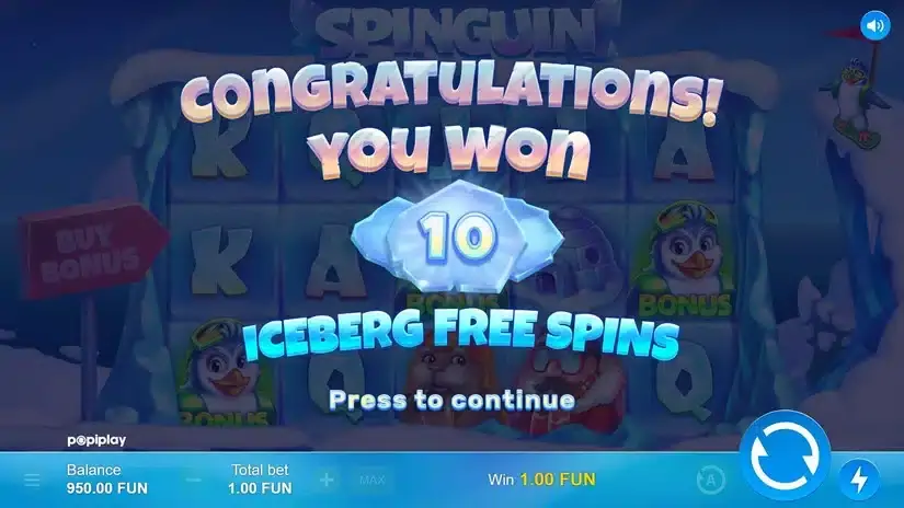 Spinguin slot screenshot 3