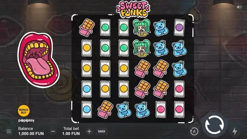 Sweet Punks slot screenshot 