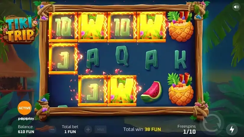 Tiki Trip slot screenshot 2