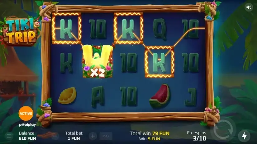 Tiki Trip slot screenshot 5