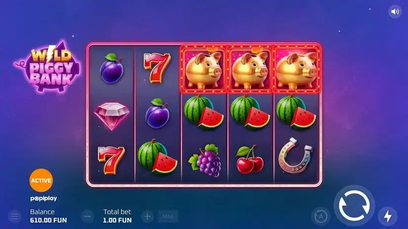 Wild Piggy Bank slot screenshot 2