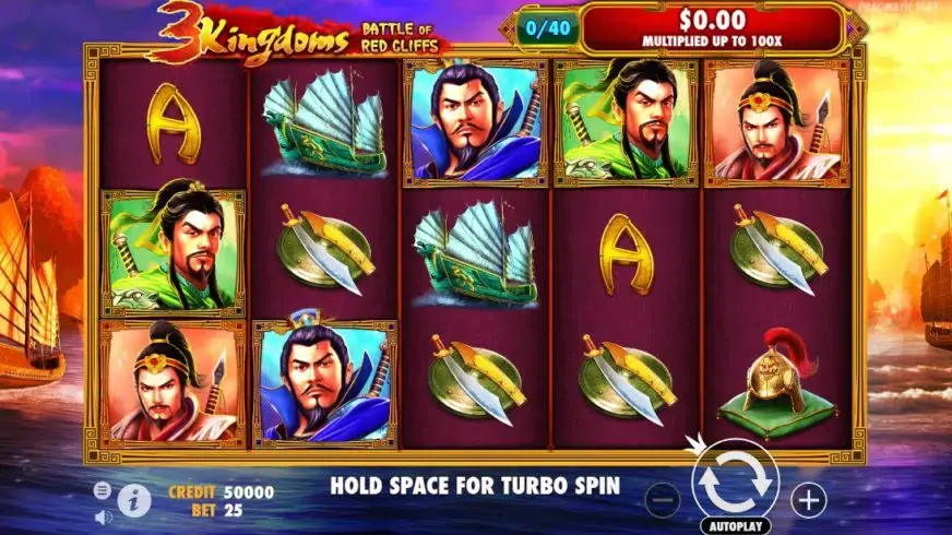 3 Kingdoms – Battle of Red Cliffs slot screenshot 1