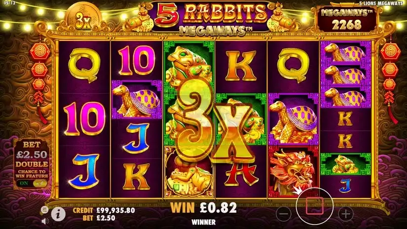 5 Rabbits Megaways slot screenshot 3