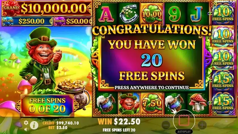 7 Clovers of Fortune slot screenshot 3