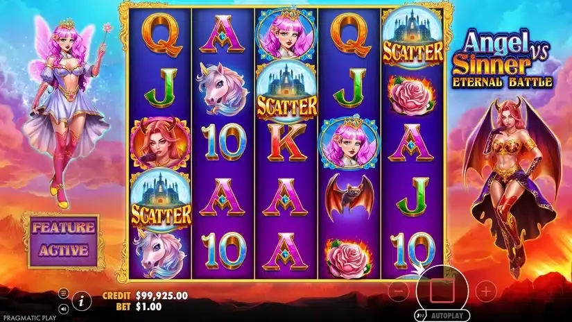 Angel Vs Sinner Eternal Battle slot screenshot 2