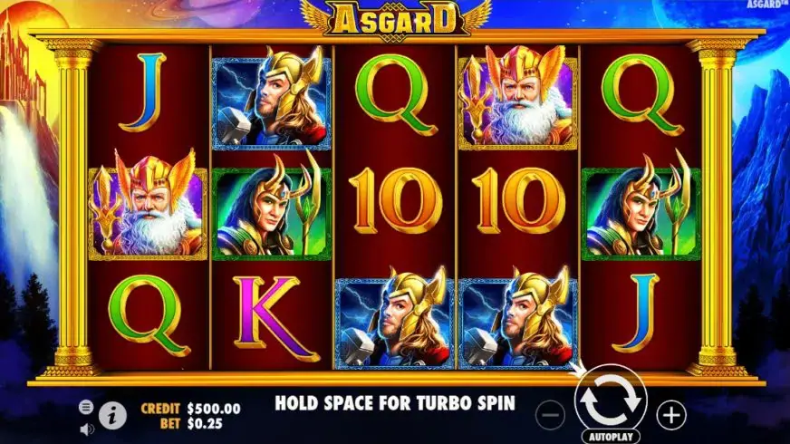 Asgard slot screenshot 