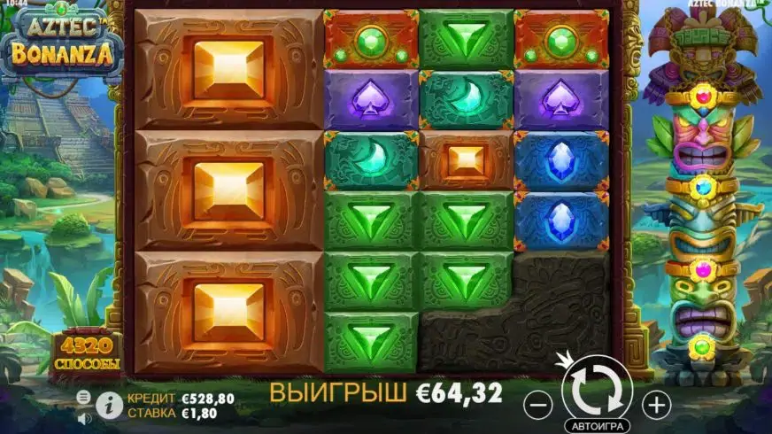 Aztec Bonanza slot screenshot 