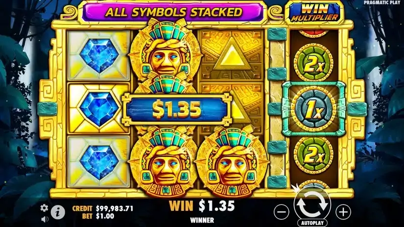 Aztec Gems slot screenshot 