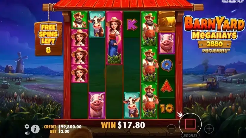 Barnyard Megahays Megaways slot screenshot 5