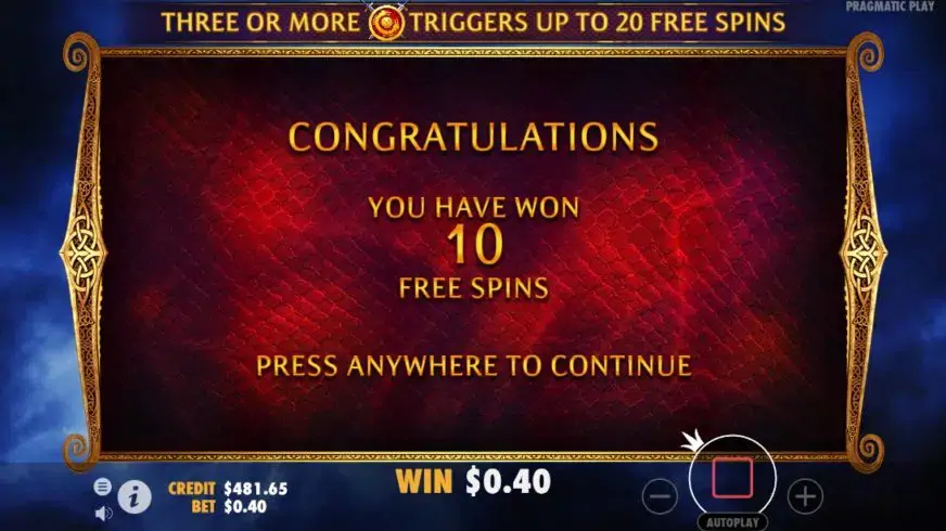 Beowulf slot screenshot 3