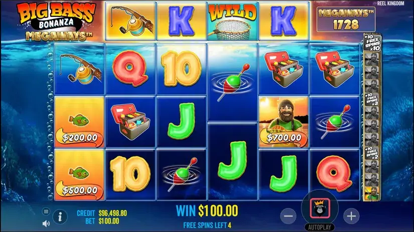 Big Bass Bonanza Megaways slot screenshot 4
