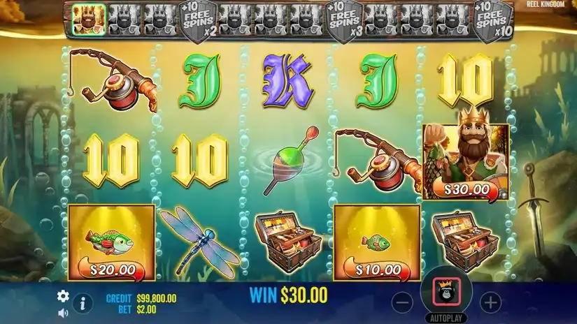 Big Bass Secrets of the Golden Lake slot screenshot 