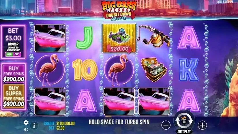 Big Bass Vegas Double Down Deluxe slot screenshot 