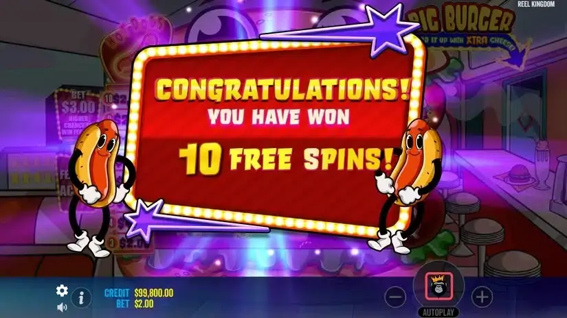 Big Burger Load it up with Extra Cheese slot screenshot 3