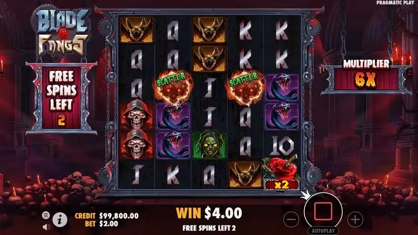 Blade & Fangs slot screenshot 