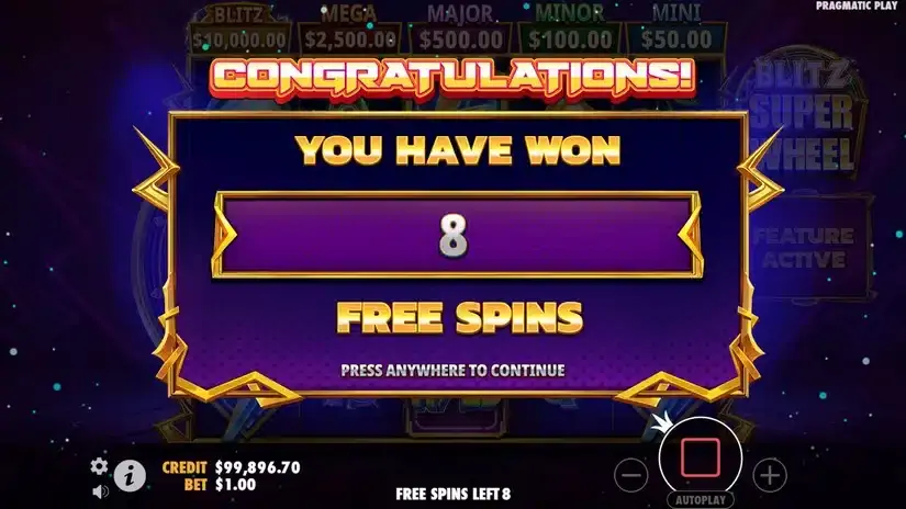 Blitz Super Wheel slot screenshot 3