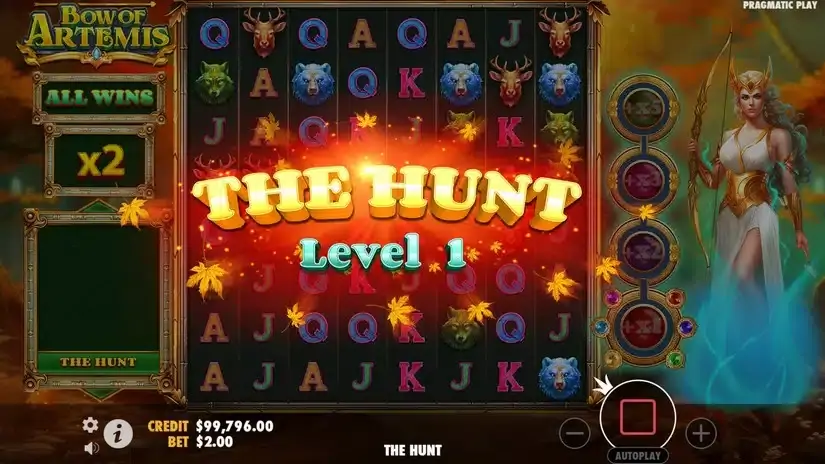 Bow of Artemis slot screenshot 2