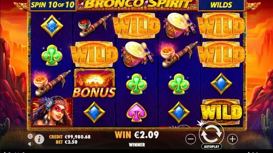 Bronco Spirit slot screenshot 3