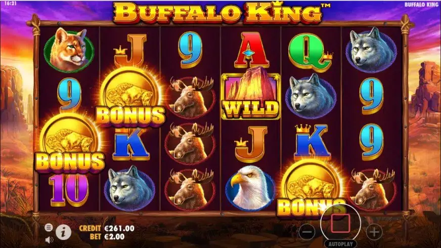 Buffalo King slot screenshot 4