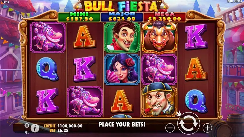 Bull Fiesta slot screenshot 1