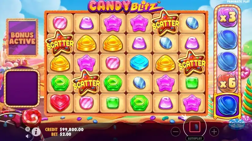 Candy Blitz slot screenshot 2