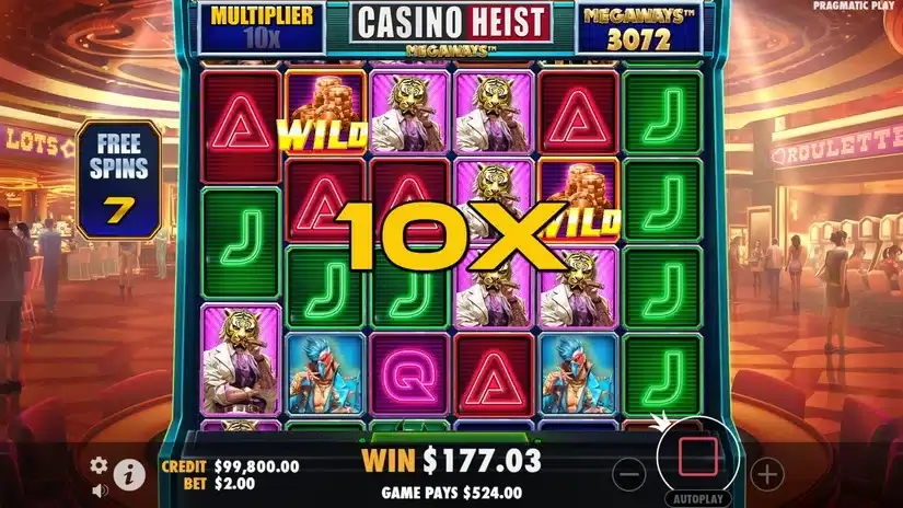 Casino Heist Megaways slot screenshot 5