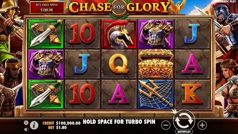 Chase for Glory slot screenshot