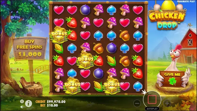 Chicken Drop slot screenshot 2