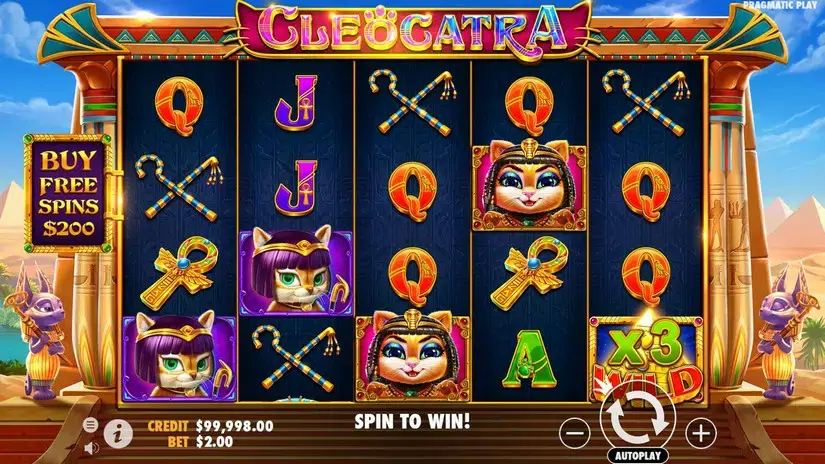 Cleocatra slot screenshot 1