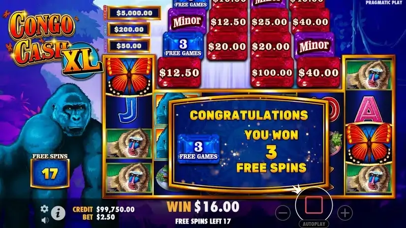 Congo Cash XL slot screenshot 4