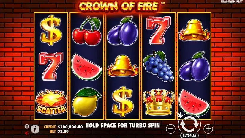 Crown of Fire slot screenshot 1